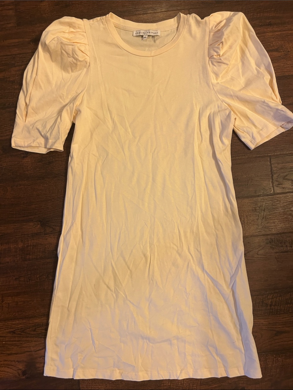 English Factory Pale Peach Puff Sleeve Tunic
